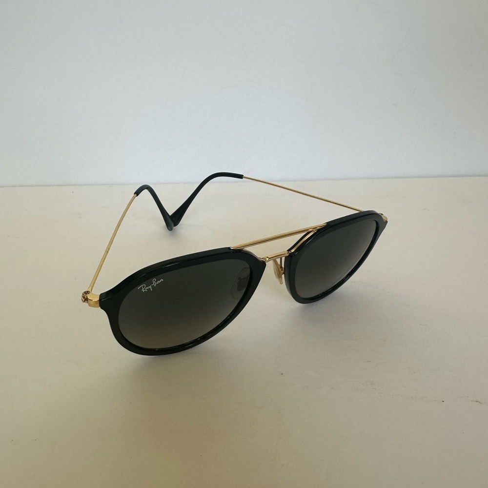 Ray-Ban Black/Gold Frame with Gold Detail Sunglasses - Picture 3 of 11